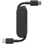 Native Union Pocket Cable пътнически кабел за зареждане и данни - USB-C към USB-C - 17 см - черен