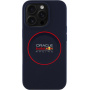 Oracle Red Bull Racing Силиконов кейс Red Ring с MagSafe за iPhone 16 Pro - тъмно син