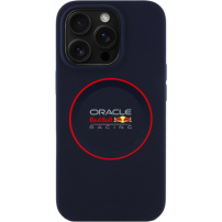 Oracle Red Bull Racing Силиконов кейс Red Ring с MagSafe за iPhone 16 Pro - тъмно син