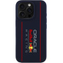 Oracle Red Bull Racing Силиконов кейс Vertical Logo с MagSafe за iPhone 16 Pro - тъмно син