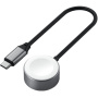 Satechi магнитен кабел за бързо зареждане - USB-C към магнитен диск за Apple Watch - 20 см - космическо сиво