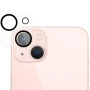 Закалено стъкло с черна рамка за защита на обектива на задната камера за iPhone 13 / 13 mini