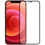 AG Super устойчиво закалено матово стъкло за iPhone 12 mini - черно