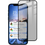 IMAK Super устойчиво Anti-spy закалено стъкло за iPhone 12 mini - черно