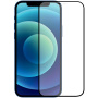 Матирано закалено стъкло 2,5D за целия дисплей за iPhone 12 mini - черна рамка