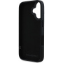 Karl Lagerfeld 3D гумен кейс с двойни глави за iPhone 16 - черен