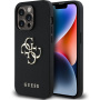 Guess Grained 4G Metal Logo Case за iPhone 13 Pro - черен