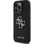 Guess Grained 4G Metal Logo Case за iPhone 13 Pro - черен