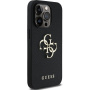 Guess Grained 4G Metal Logo Case за iPhone 13 Pro - черен