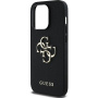 Guess Grained 4G Metal Logo Case за iPhone 13 Pro - черен