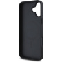 Guess Калъф Grained Magnolia Flower Pattern и MagSafe за iPhone 16 - черен