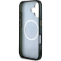 Guess Калъф IML 4G Glitter and Triangle Logo с MagSafe за iPhone 16 - сив