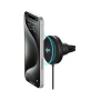iOttie Velox Mini Qi2 магнитна стойка за кола за вентилационни отвори с безжично зареждане за iPhone - черна