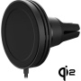 iOttie Velox Mini Qi2 магнитна стойка за кола за вентилационни отвори с безжично зареждане за iPhone - черна
