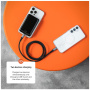 FIXED MagZen 10 Pro безжична MagSafe powerbank със стойка и USB-C порт - 10 000 mAh - черна
