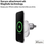BELKIN Магнитна стойка за вентилация за кола Boost Charge Pro с безжично зареждане за iPhone - сребриста