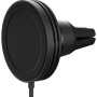 iOttie Velox Mini Qi2 магнитна стойка за кола за вентилационни отвори с безжично зареждане за iPhone - черна