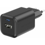 Swissten GaN захранващ адаптер с USB-C / USB-A портове - 45W - черен