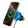 Spigen OneTap Pro 4 AirVent магнитна стойка за кола за вентилационни отвори с безжично зареждане за iPhone - черна