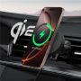 Spigen OneTap Pro 4 AirVent магнитна стойка за кола за вентилационни отвори с безжично зареждане за iPhone - черна