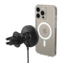 Spigen OneTap Pro 4 AirVent магнитна стойка за кола за вентилационни отвори с безжично зареждане за iPhone - черна