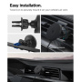 Spigen OneTap Pro 4 AirVent магнитна стойка за кола за вентилационни отвори с безжично зареждане за iPhone - черна