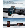 Spigen OneTap Pro 4 Магнитна стойка за кола за стъкло и табло с безжично зареждане за iPhone - черна