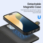 DUX DUCIS Свалящ се флип калъф Lawa 2в1 с MagSafe и портфейл за iPhone 16 Pro - Черен