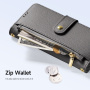 DUX DUCIS Свалящ се флип кейс Lawa 2в1 с MagSafe и портфейл за iPhone 15 Pro Max - сив