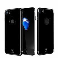 Baseus луксозен предпазен гръб за Apple iPhone 8 / 7 - тъмно черен