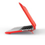 Удароустойчив капак с обръщащи се крачета за MacBook Pro 13" (A2251 / A2289 / A2338) - червен