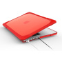 Удароустойчив капак с обръщащи се крачета за MacBook Pro 13" (A2251 / A2289 / A2338) - червен