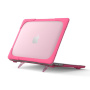 Удароустойчив капак с обръщащи се крачета за MacBook Pro 13" (A2251 / A2289 / A2338) - розов