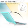 Удароустойчив капак с обръщащи се крачета за MacBook Pro 13" (A2251 / A2289 / A2338) - син
