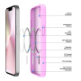 DUX DUCIS Матово покритие Yind с MagSafe за iPhone 16e / 17e - розово