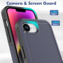 Супер издръжлив калъф за iPhone 16e / 17e - тъмносин