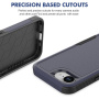 Супер издръжлив калъф за iPhone 16e / 17e - тъмносин