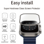 Wiwu закалено стъкло с метална рамка за Apple Часовник Ultra 49mm - сребрист