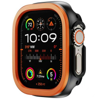 Калъф с метална рамка около дисплея за Apple Часовник Ultra 49mm - оранжев