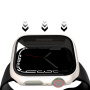 Матов калъф със закалено Anti-Spy стъкло за Apple Watch 41mm - червено