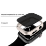 Матов калъф със закалено Anti-Spy стъкло за Apple Watch 41mm - червено