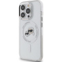Karl Lagerfeld IML K&CH Heads Metal Frame капак с MagSafe за iPhone 15 Pro Max - прозрачен