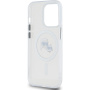 Karl Lagerfeld IML K&CH Heads Metal Frame капак с MagSafe за iPhone 15 Pro Max - прозрачен