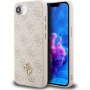 Guess 4G Small Metal Logo калъф с MagSafe за iPhone 16e / 17e - розов