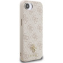 Guess 4G Small Metal Logo калъф с MagSafe за iPhone 16e / 17e - розов