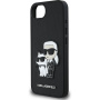Karl Lagerfeld Saffiano Karl and Choupette калъф за iPhone 16e / 17e - черен