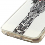 Отварящ се / флип гумен калъф за iPhone 6 / 6S - жираф