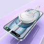 Baseus Free2Draw мини прибиращ се кабел за зареждане и данни - USB-C към USB-C - 1 m - бял