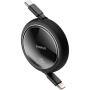 Baseus Free2Draw мини прибиращ се кабел за зареждане и данни - USB-C към USB-C - 1 m - черен