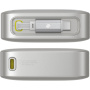Baseus OS Free2Pull външна батерия с вграден USB-C кабел и USB-C порт - 10 000 mAh - сива